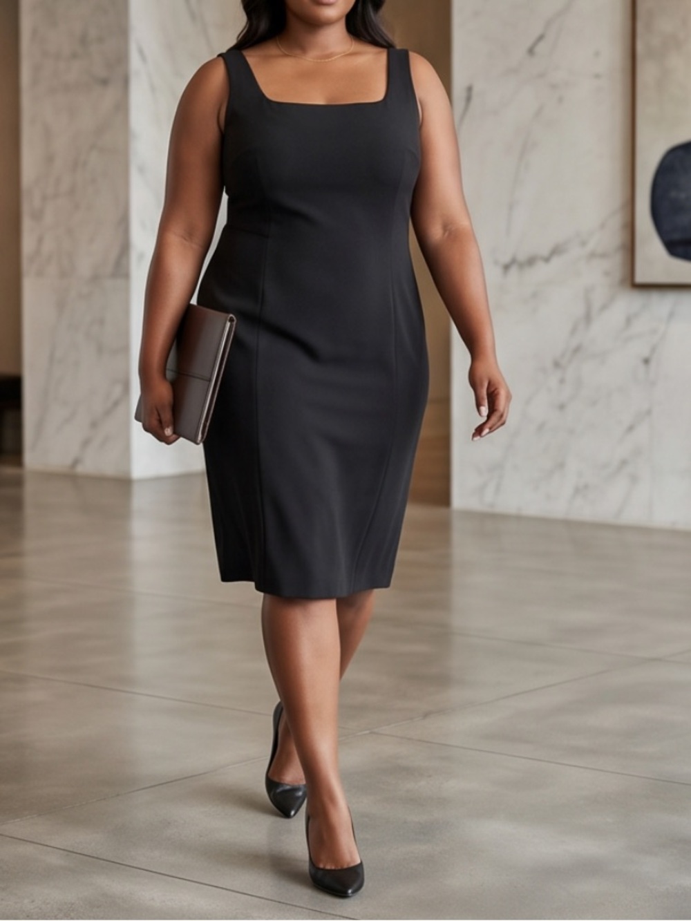 NWT Plus Size Banana Republic Sleeveless Contemporary business Midi Dress